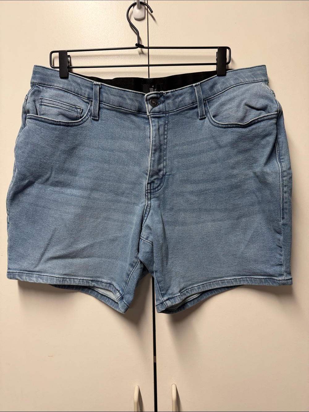 LuLaRoe Light Blue Denim Waistband Shorts